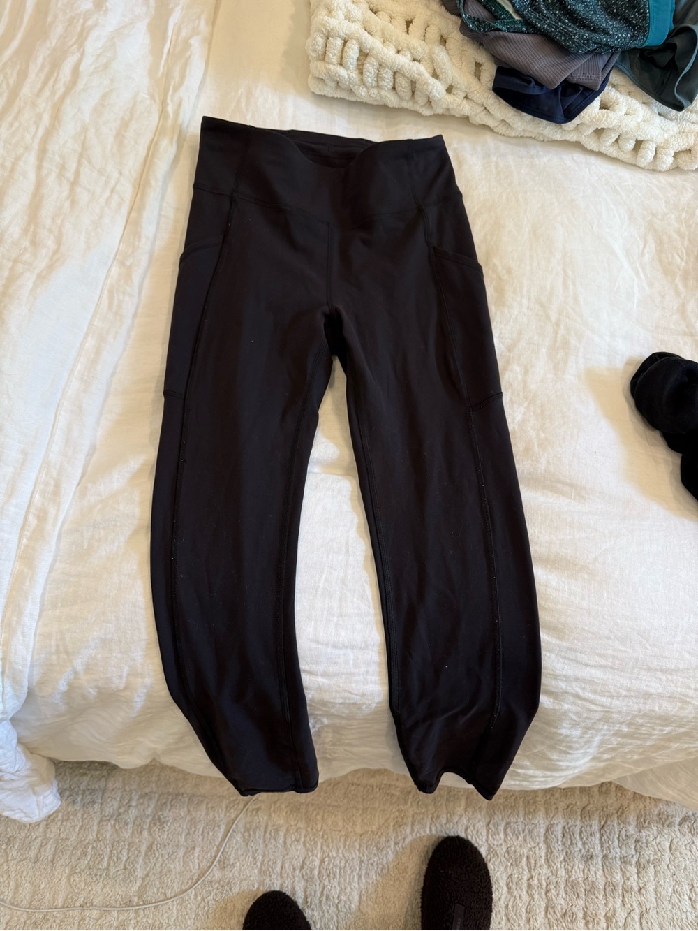 lululemon athletica Black Leggings with Side Pockets